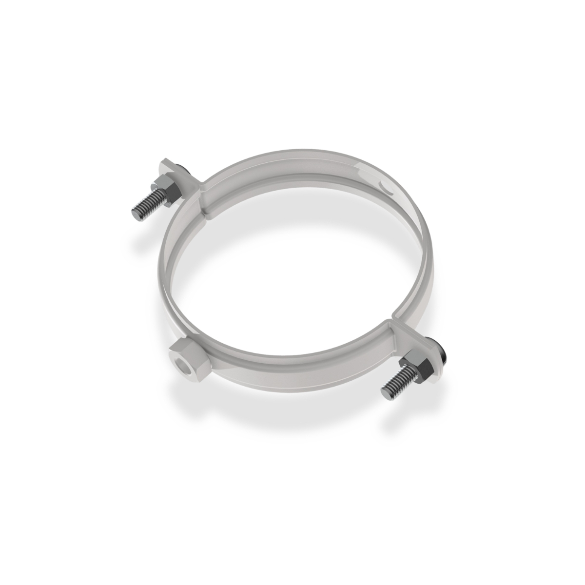 Хомут для кріплення труб D82, RAL 9003