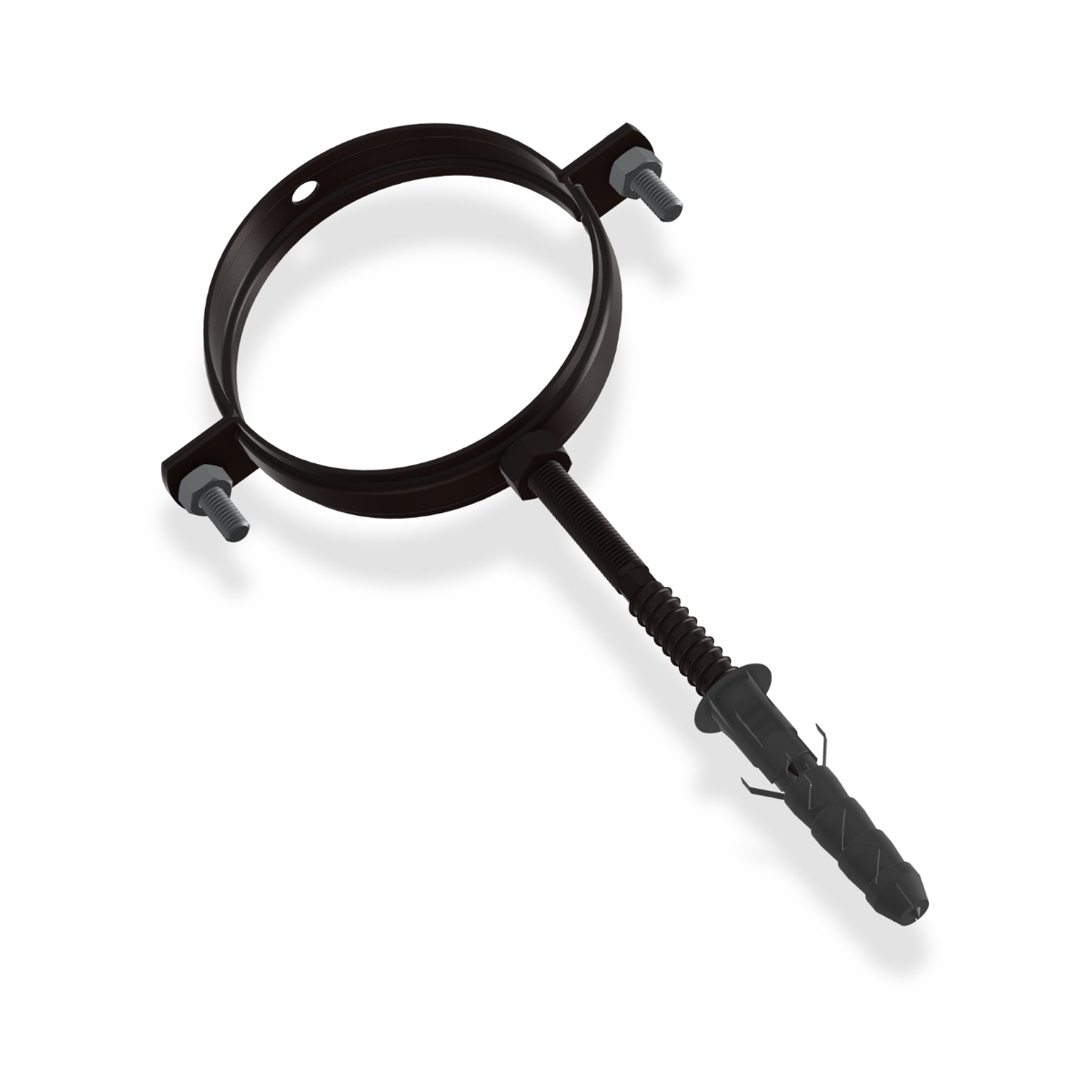 Хомут для кріплення труб d80-L100, RAL8017