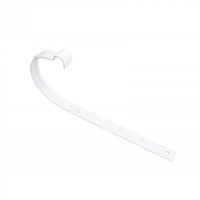 Кронштейн желоба 25х3.0 мм, белый RAL9003 (для "Marley")