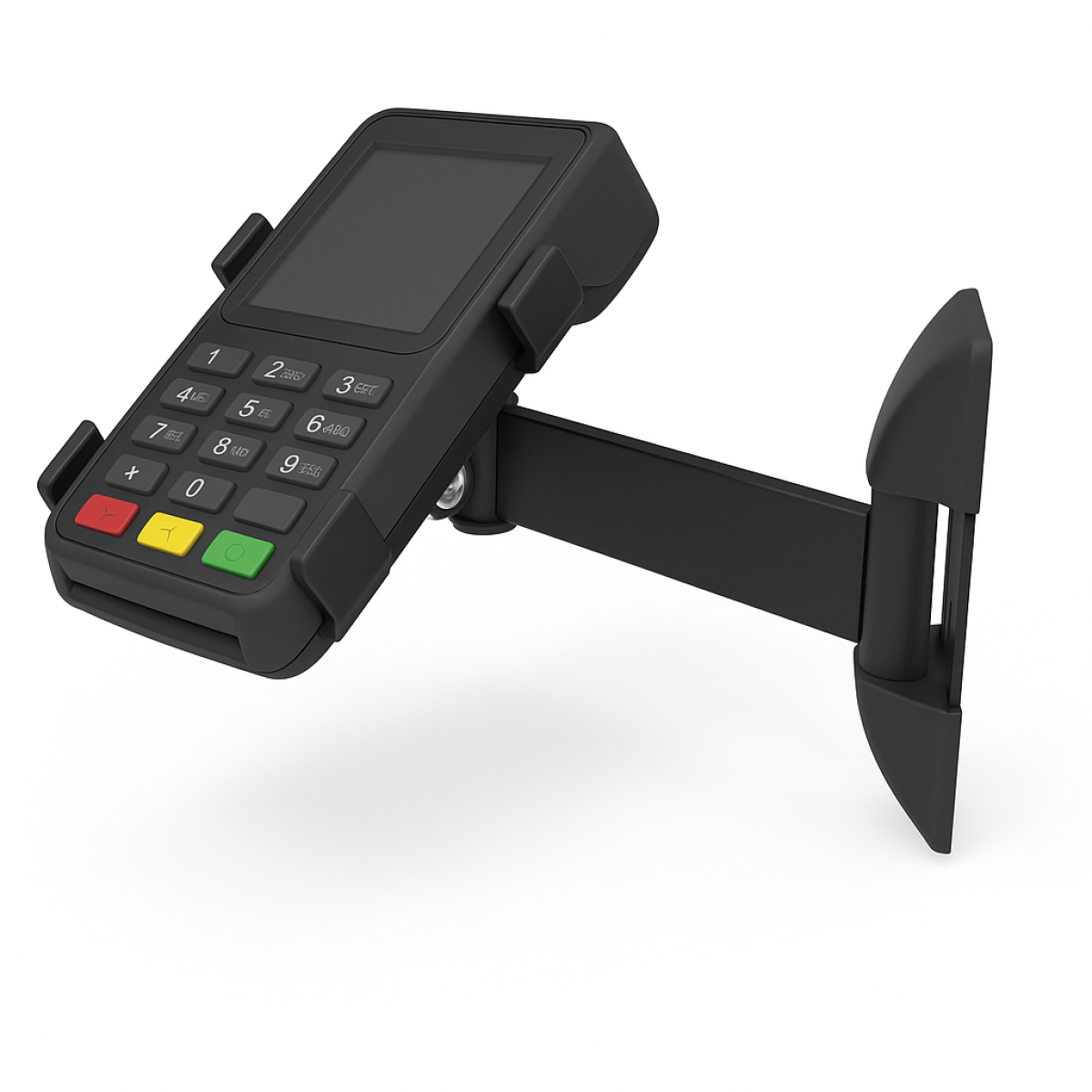 Тримач банківського терміналу з кріпленням на стіну