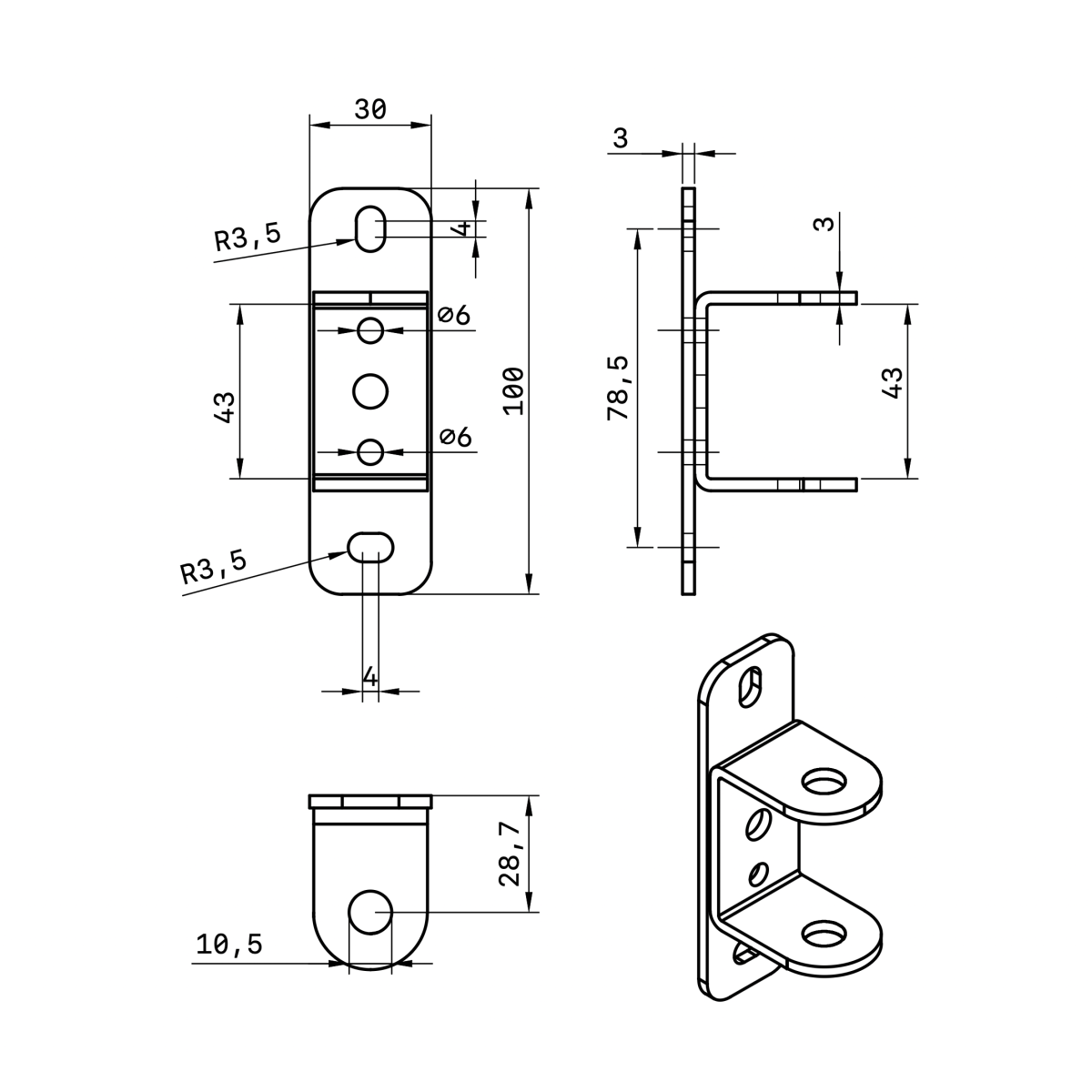 Адаптер для встановлення POS-обладнання на стіну