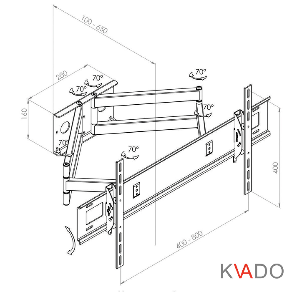 Кронштейн КВАДО К-68