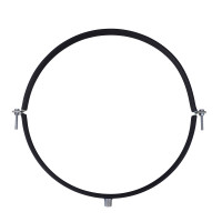 Хомут металлический для вентиляции с резиновой вставкой 500 комбигайка М10/М8