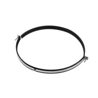 Хомут металевий для вентиляції з гумовою вставкою 630 /М8