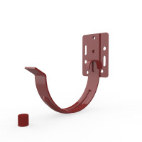 Кронштейн желоба, короткий М1, красный RAL3009 (для "Bryza")