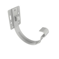 Кронштейн ринви М1-120 RAL9003, для кріплення до лобової дошки.