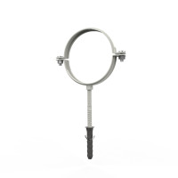 Хомут для водостічних труб d100-L100 (білий RAL 9003)