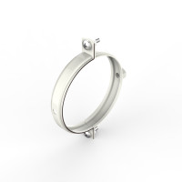 Хомут для крепления водосточных труб d100, белый