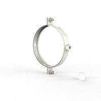 Хомут для крепления водосточных труб d100 (белый RAL 9003)