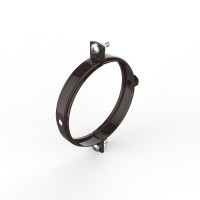 Хомут для водостічних труб d100, коричневий