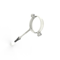 Хомут для водостічних труб d75 L160 RAL 9003