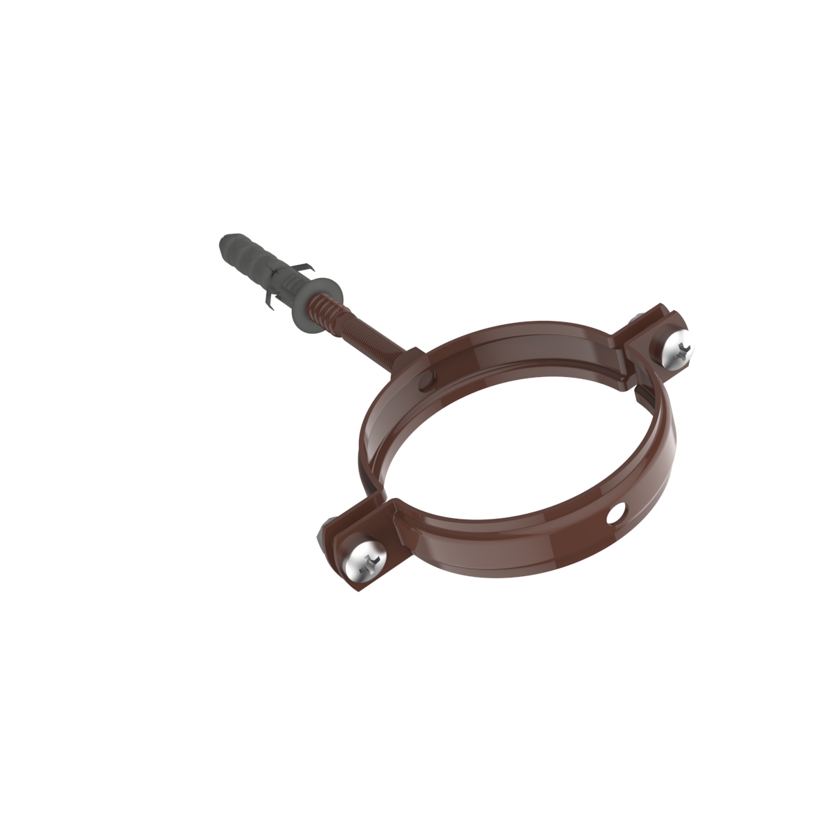 Хомут для кріплення труб d80-L100, RAL8017