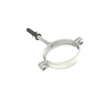 Хомут для водостічних труб d80-L100, RAL9003