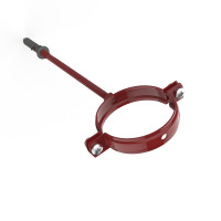Хомут для крепления водосточных труб d80-L220, RAL3011