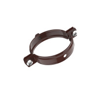 Хомут для водостічних труб d80, RAL8017