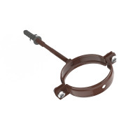 Хомут для водостічних труб d82-L160, RAL8017