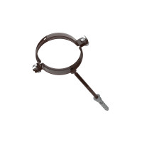 Хомут для водостічних труб d90 L160, RAL8017