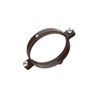 Хомут для водостічних труб d90, RAL8017